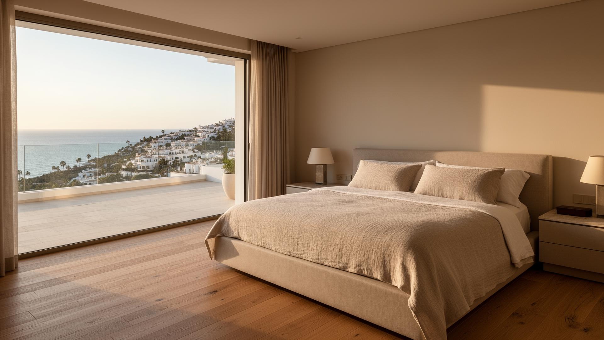 Primary suite with sea view in premium Costa del Sol residence